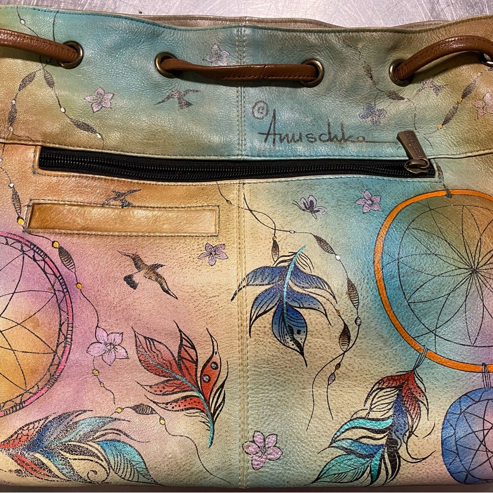 Anuschka purse and matching wallet.